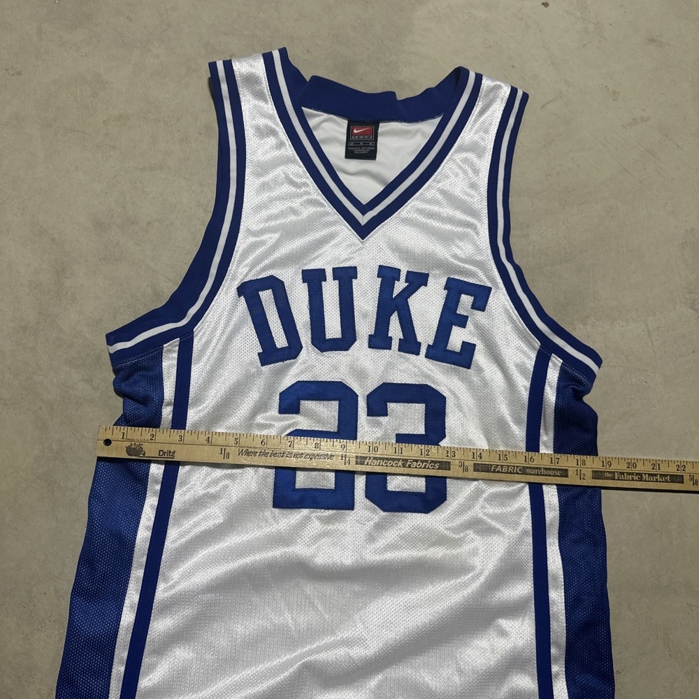 Men's SZ 40 Medium Nike Team Duke #23 Basketball Jersey Patches Logo Official - Picture 6 of 9